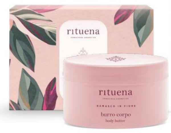 Damasco in fiore burro corpo