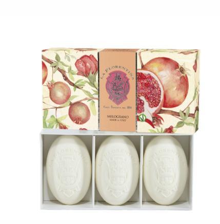 Melograno scatola 3 saponi