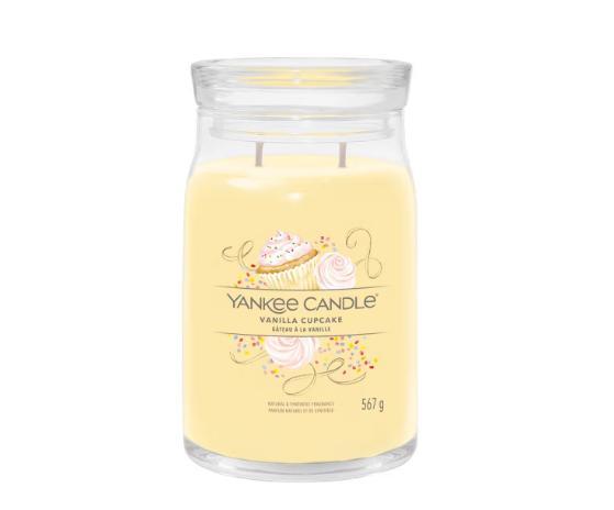 Vanilla cupcake candela