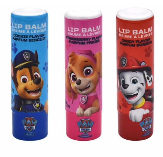 Paw patrol balsamo labbra colori assortiti