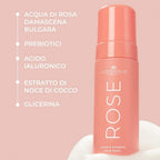 Rose clean & hydrate face foam