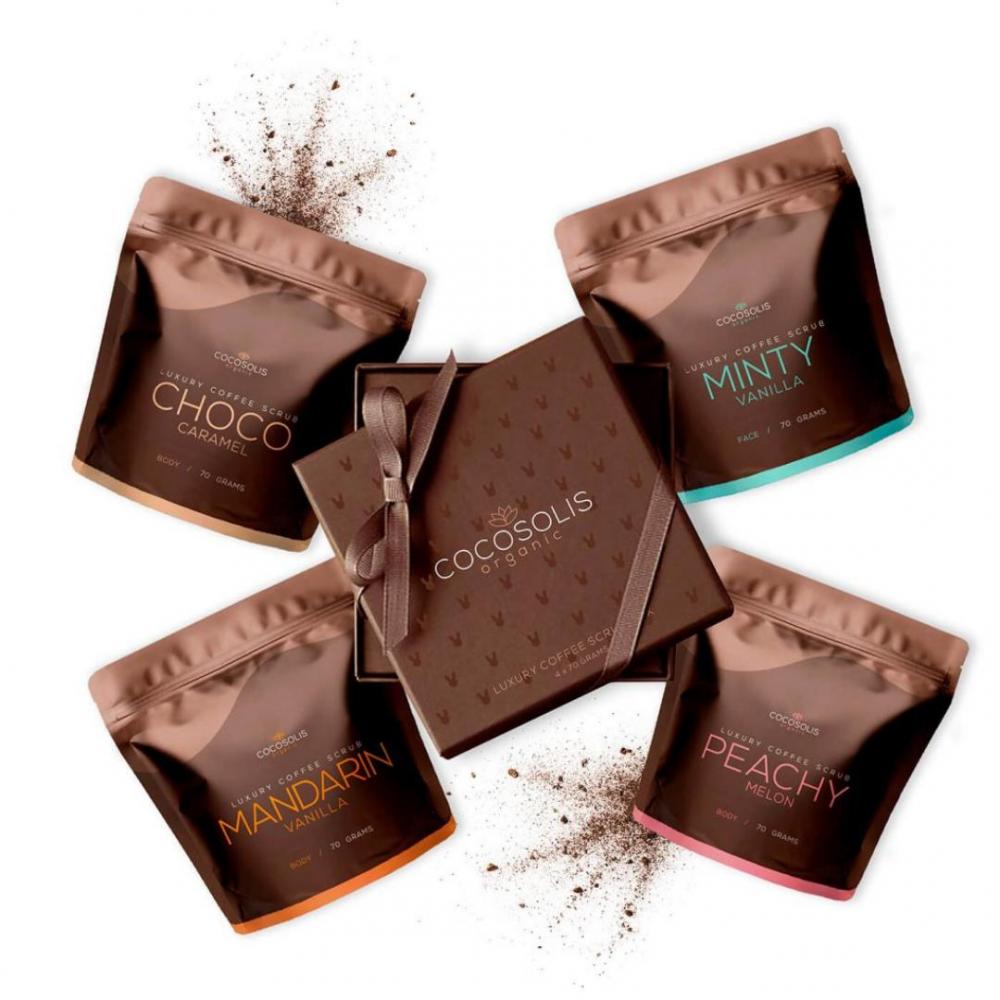 Scrub luxury coffee scrub box