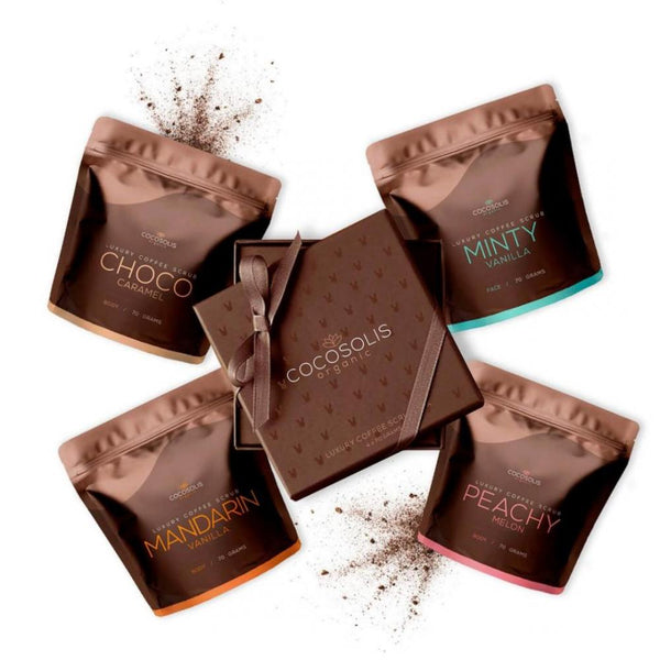 Scrub luxury coffee scrub box