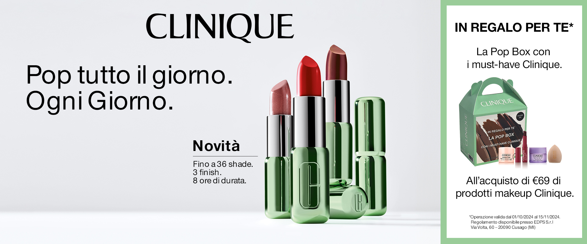 Clinique promo ottobre